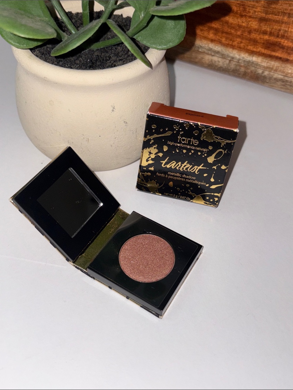 NEW Tartiest Tarte Rose Bronze Metallic Single Eyeshadow